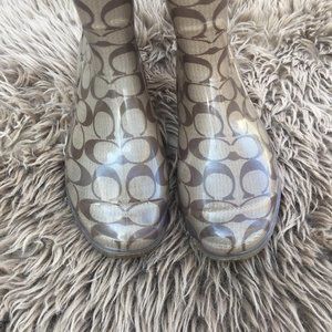 Coach rain boots - size 7